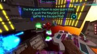 A flashing green light will be seen inside the keycard room (Image via DatBrain YouTube)